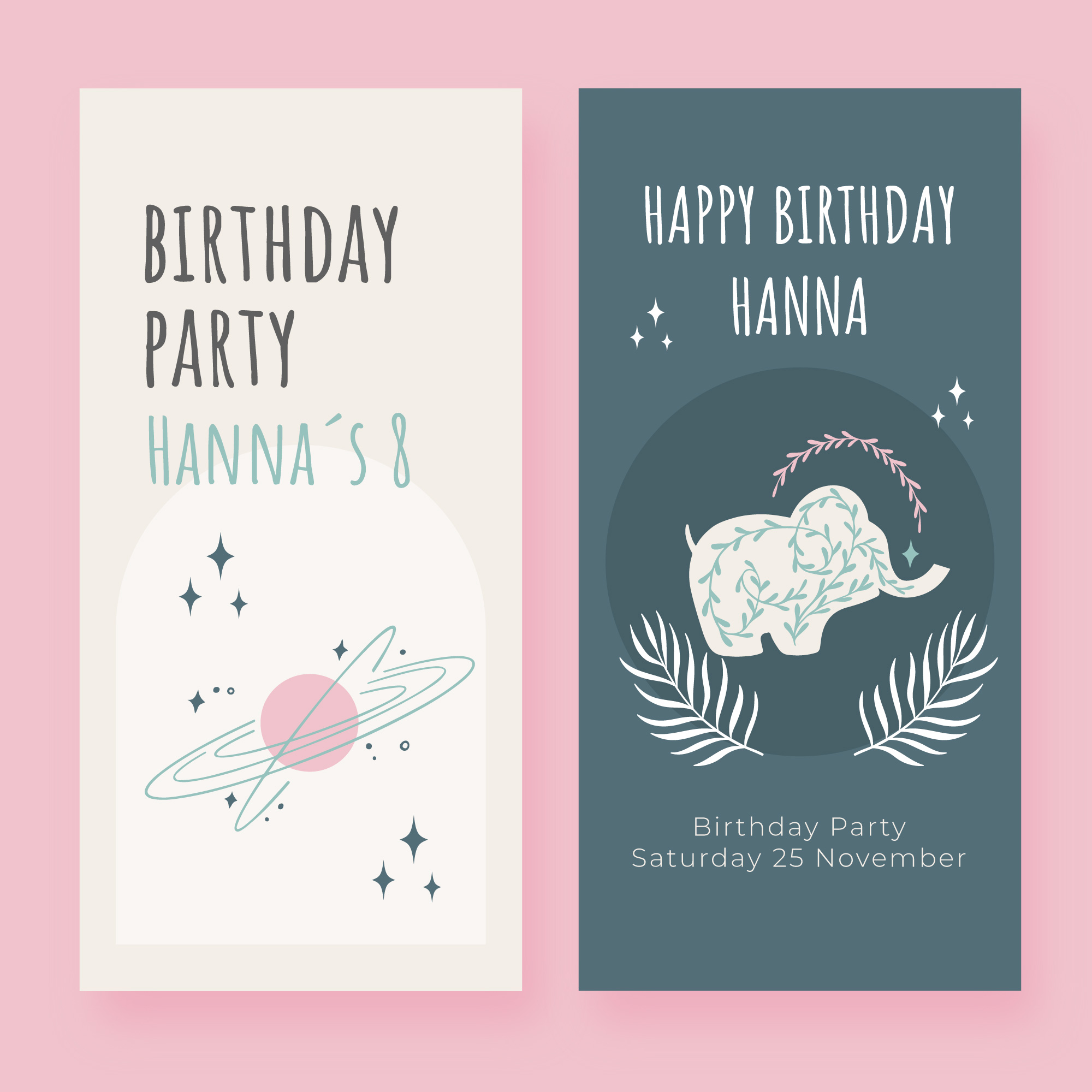 Färgglatt handgjort födelsedagskort med blommor